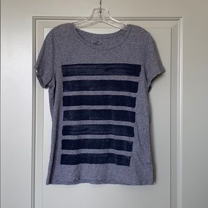 J Crew Navy Stripes Collection Tee